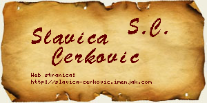 Slavica Čerković vizit kartica